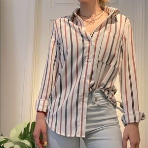 White stripped shirt